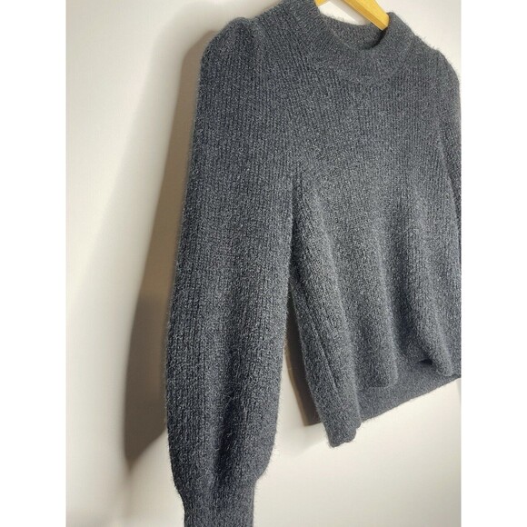 Madewell Womens Balloon Sleeve Sweater Wool Blend Size:S Black - Picture 5 of 7